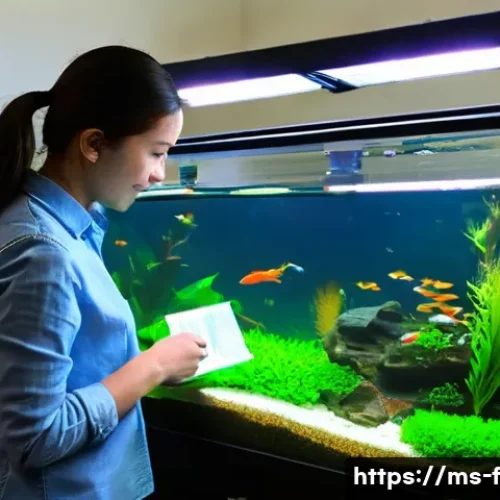 Home 25 관상어 치료제 추천 - **Prompt:** A young, responsible male or female fish hobbyist (around 18-25 years old) carefully per...